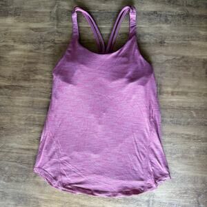 Lululemon Size 4 Moment to Movement 2-in-1 Tank - Heathered Cherry Tint - Active